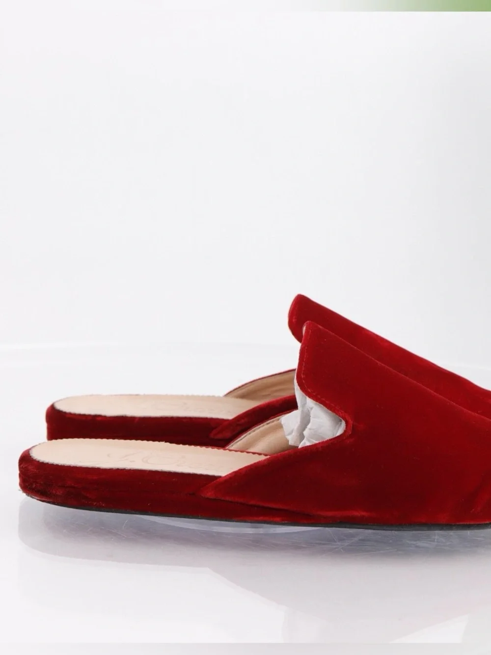 J. Crew Velvet Mule. Size 9.5. Like New.